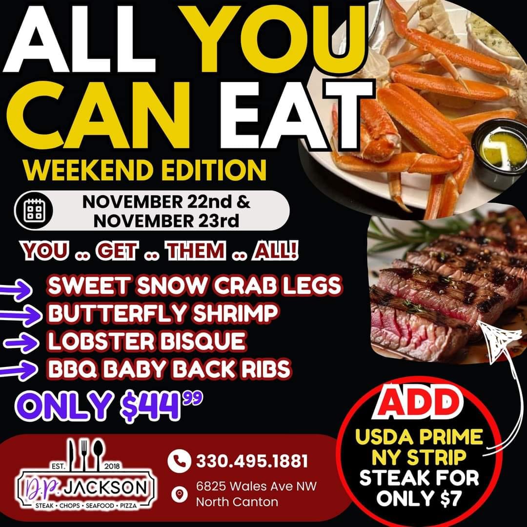 All you can eat seafood and steak at D.P. Jackson
