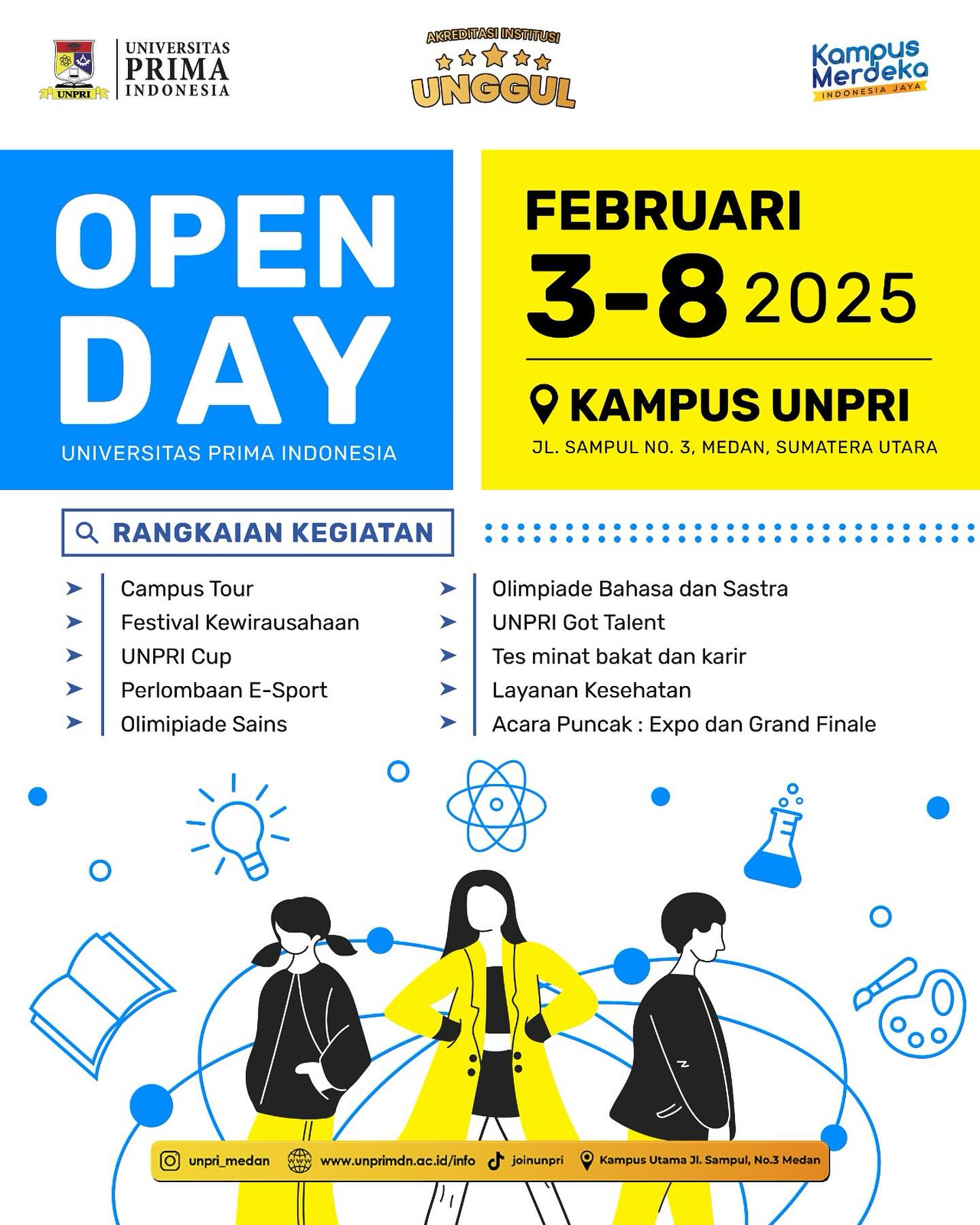 [ COMING SOON! ] OPEN DAY... - Universitas Prima Indonesia | Facebook