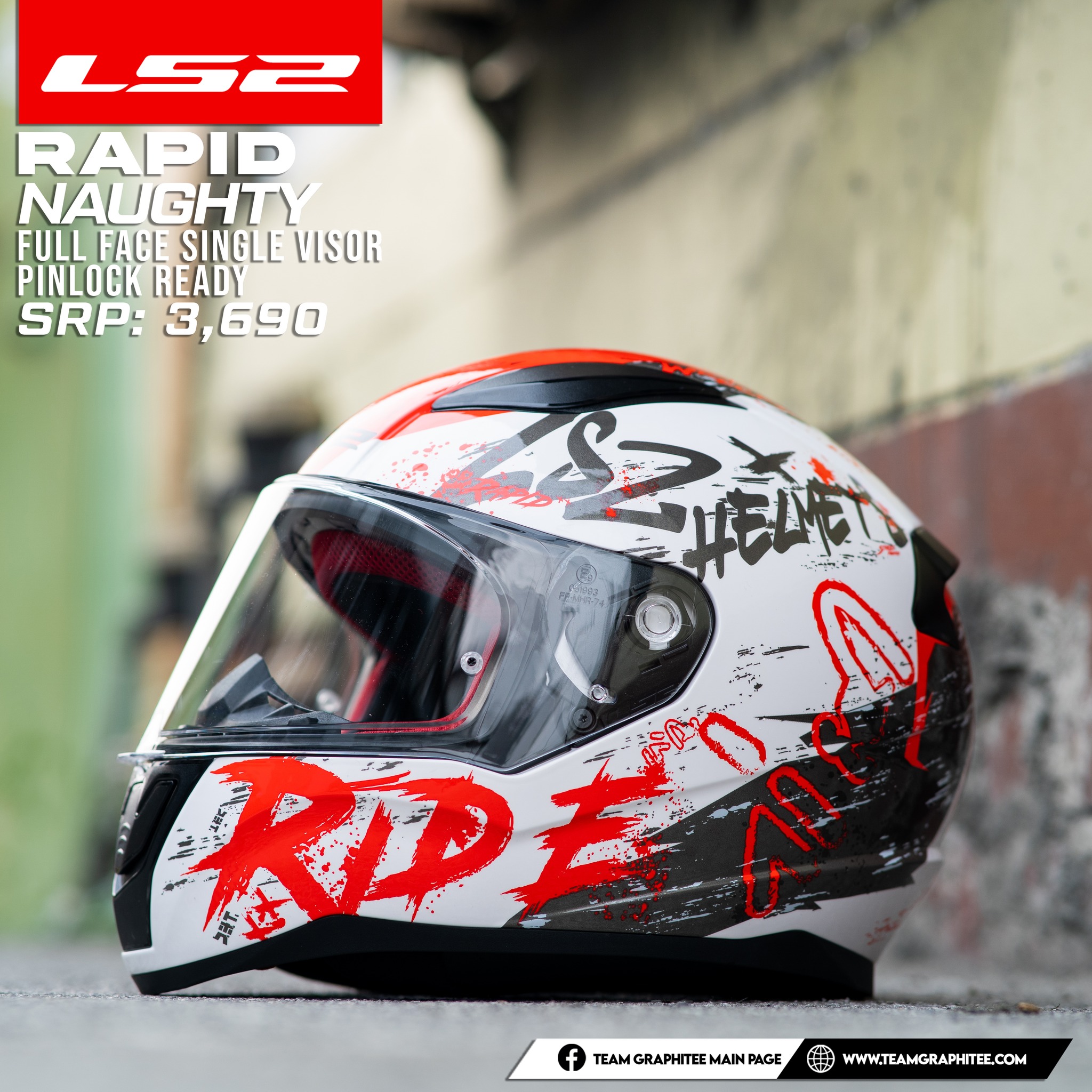 ls2 ff353 rapid naughty helmet Gloss Black Blue Orange  Destination Moto thanks to its excellent aerodynamic design LS2 Rapid III Zombie Helmet