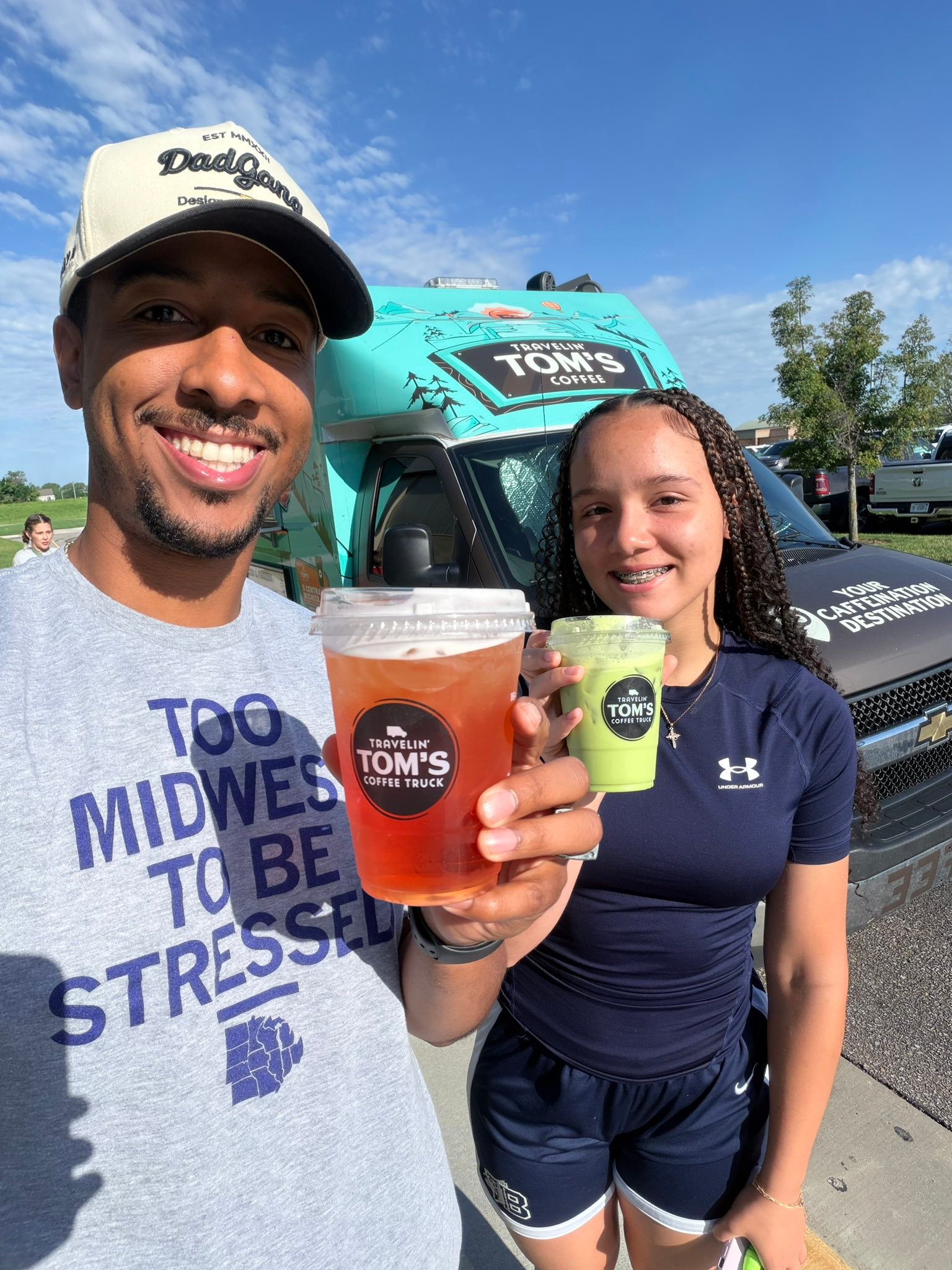 This weekend we ran into Toms Travelin Coffee truck and yall they