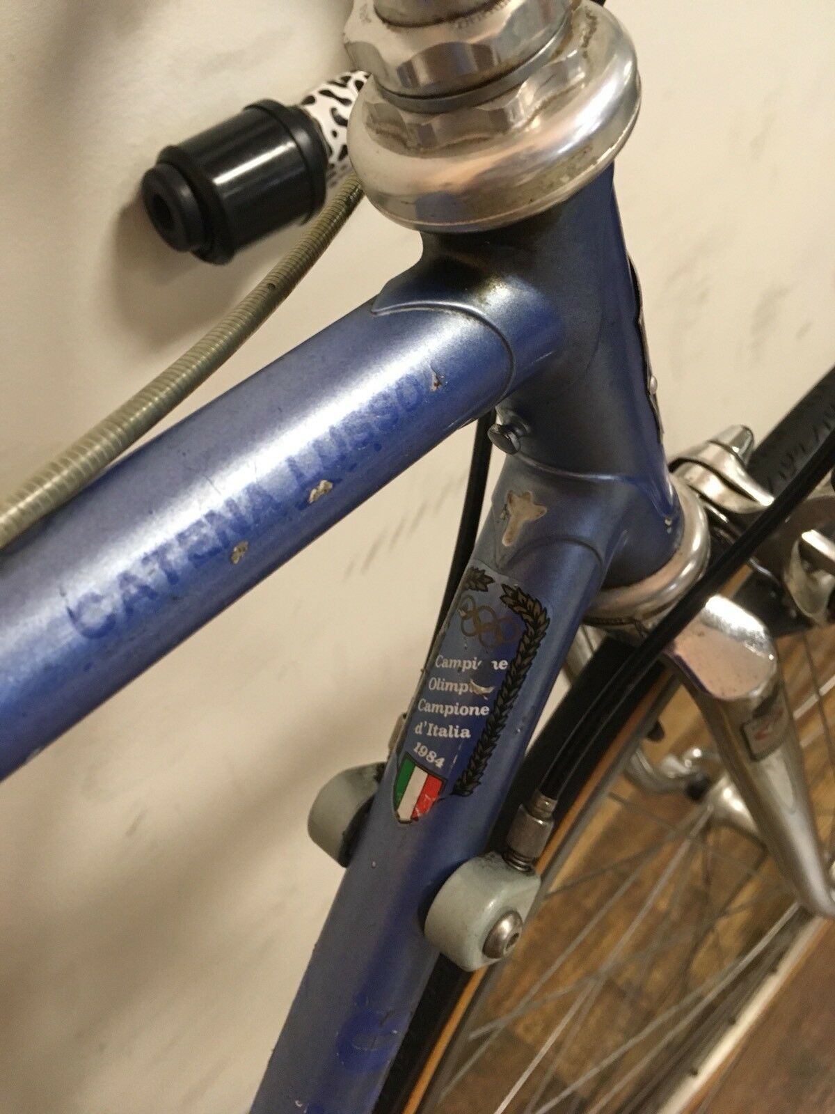 Vélo Pinarello Catena Lusso 1984 - Cadre 58cm Acier, Bleu - Occasion