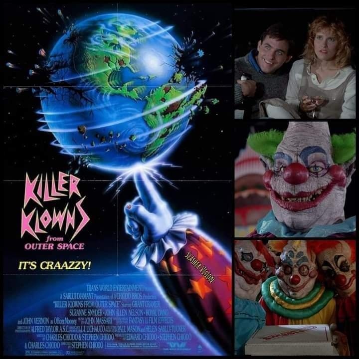 killer klow Klowns From Outer Space Released May 27th 1988 🤡 🍿 fi horror cult film Size:120 capsules FROM DULL & TANNED Shinhealth