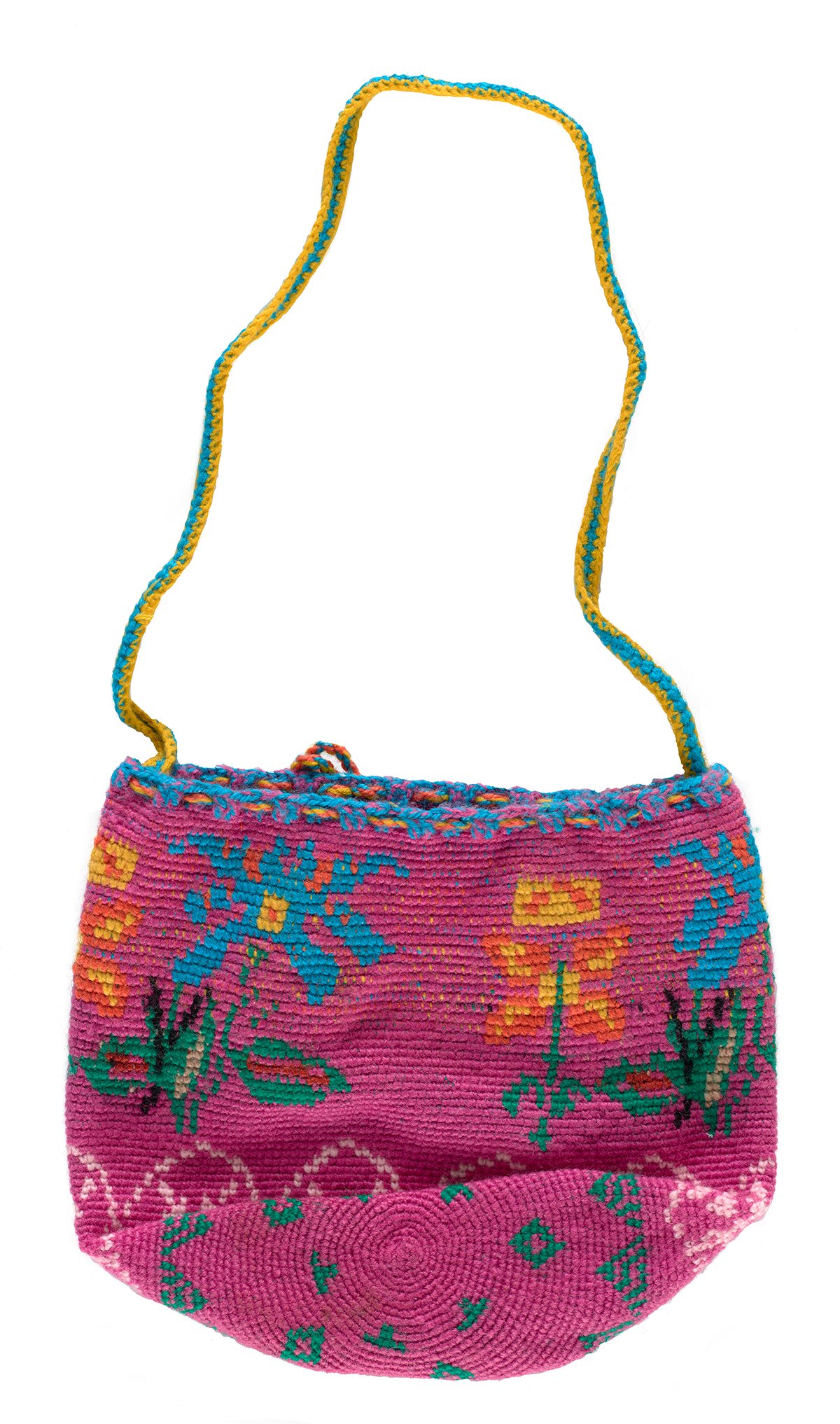 【vintage】エクアドル工芸 シグラバッグShigra Bag ハンドメイド Ecuador's traditional shigra bag made with modern crochet