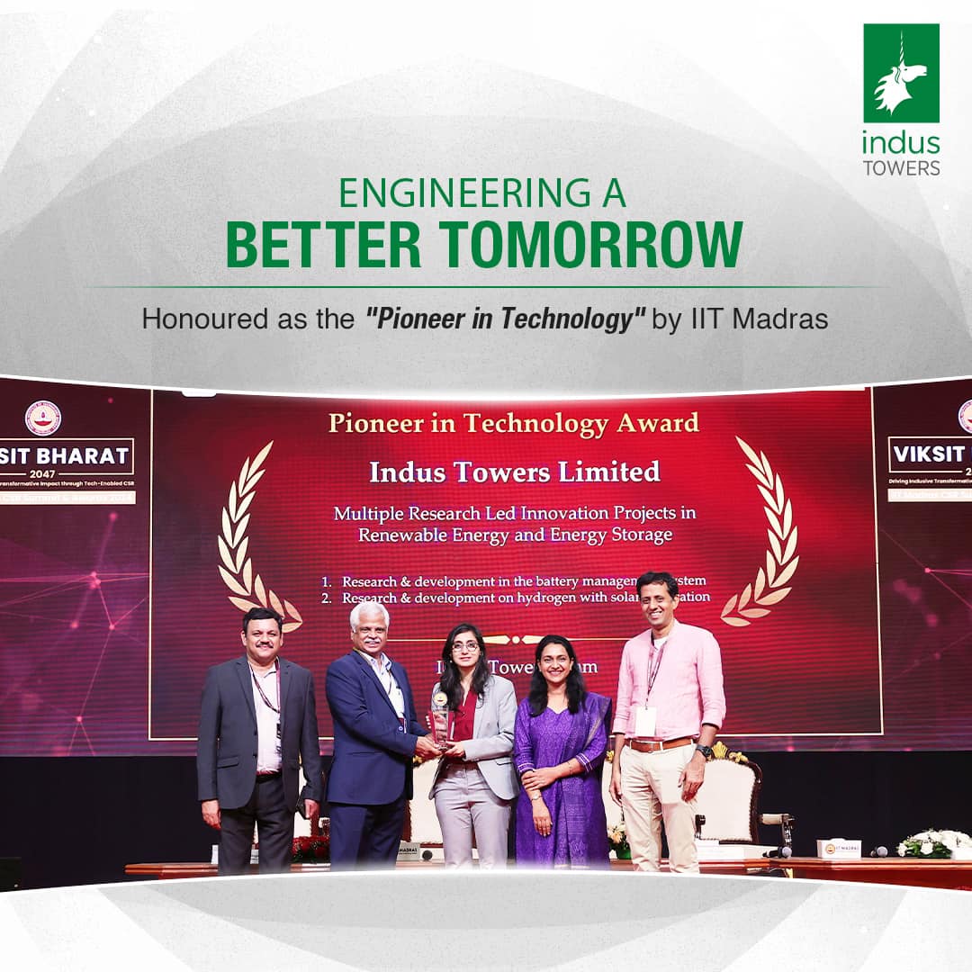 Indus - We are excited to share that Indus Towers Limited has been ...