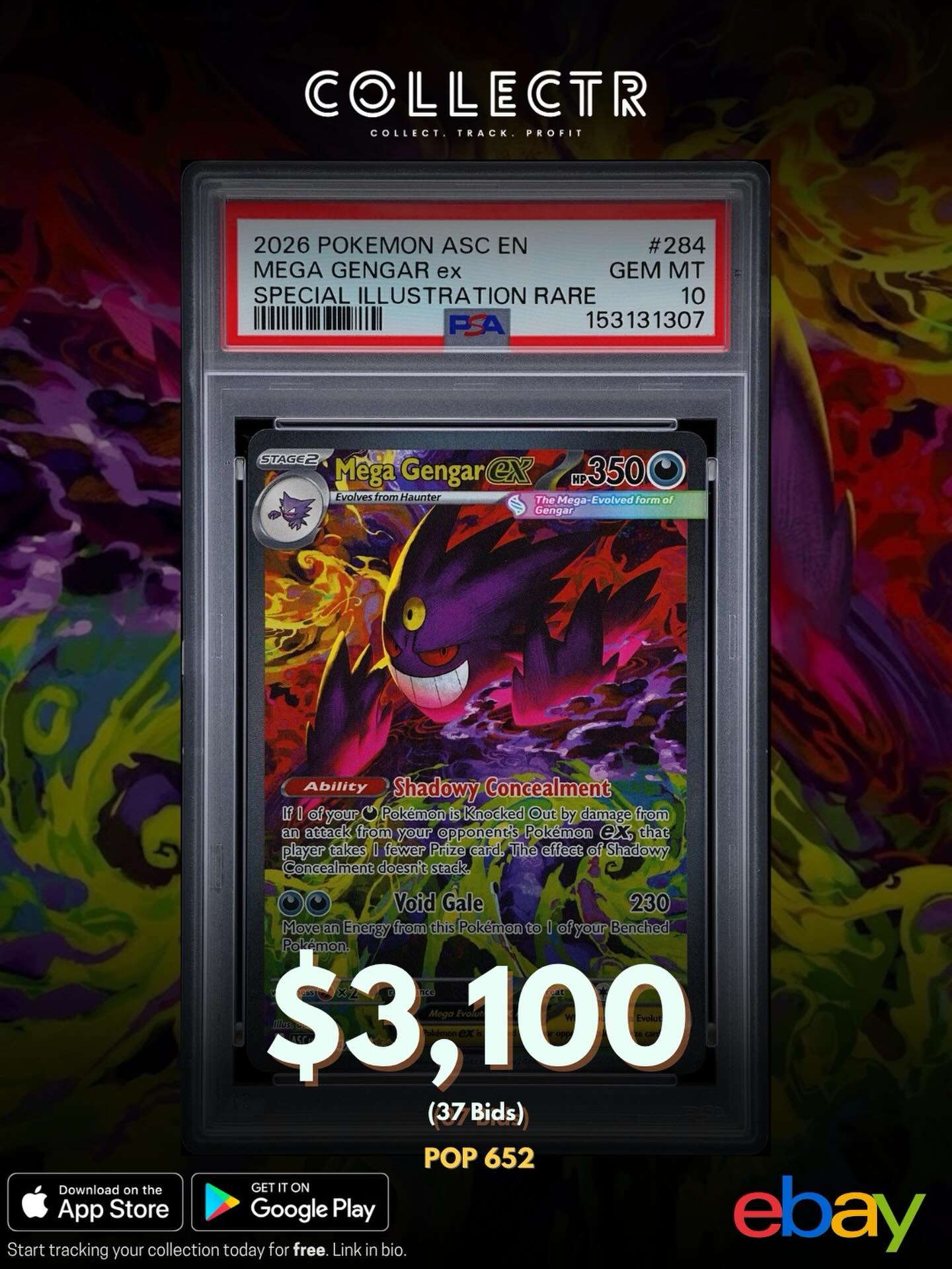 PSA 10 Gamegar (Gengar GameStop Stamped Promo) just sold for a