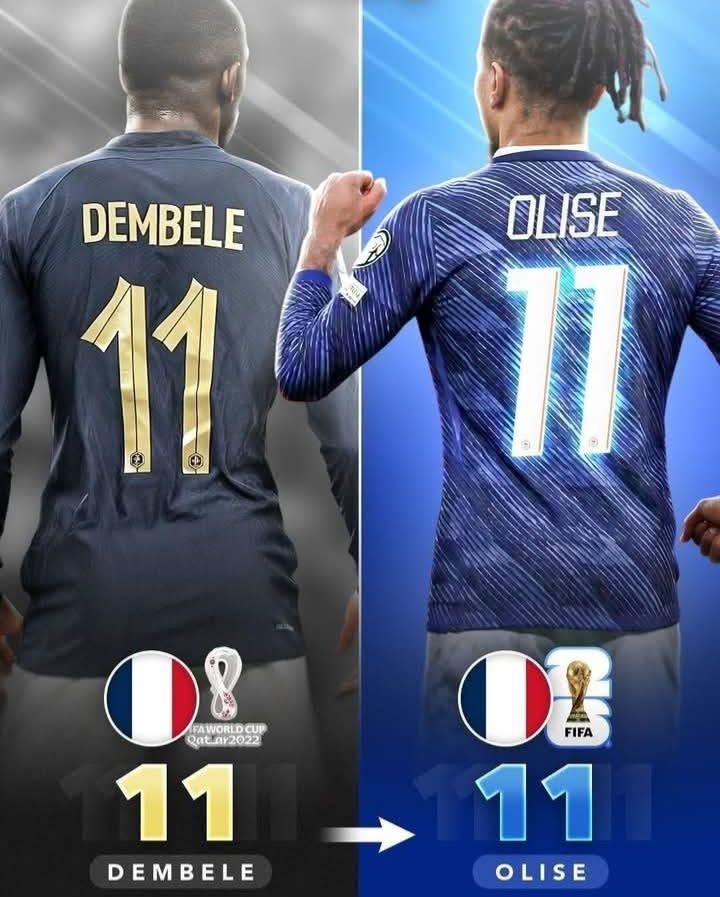 Michael Olise to wear number 11 at 2026 World Cup