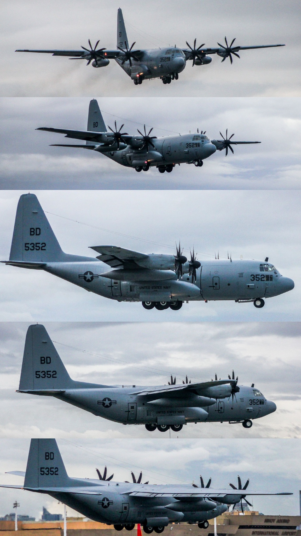 Lockheed C-130T Hercules plane spotted