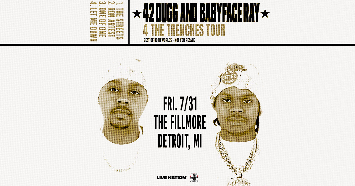 The Fillmore - NEW SHOW ALERT ? ? 97.9 WJLB presents: 42 Dugg 