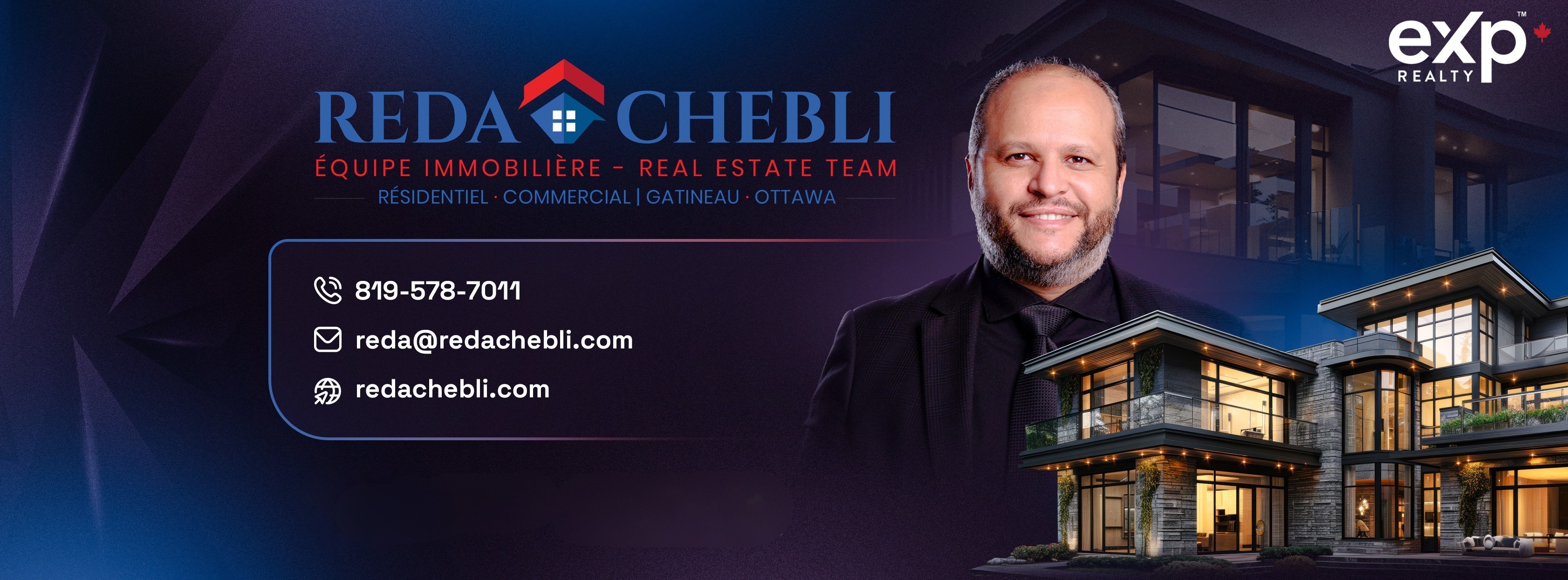 Reda Chebli, Realtor in Gatineau & Ottawa - Exp Realty