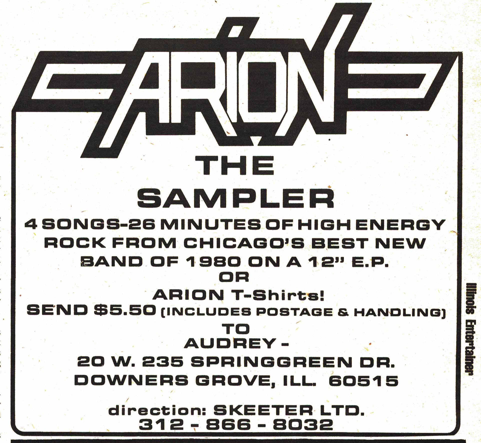 Sampler 12 high energy rock from Chicago?