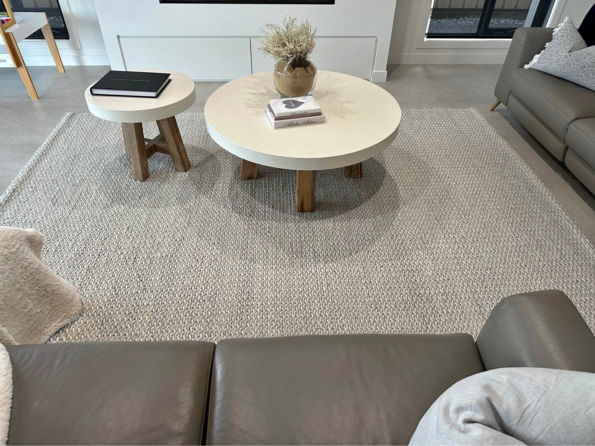 Wool grey & white rug. - Area Rugs - Melbourne, Victoria, Australia ...