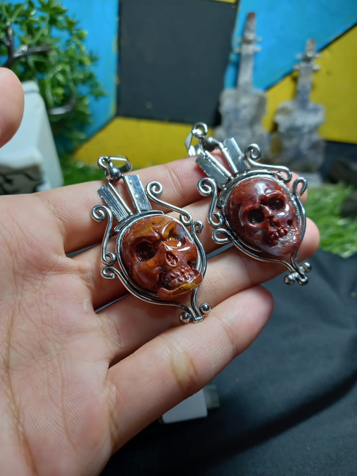 Stabilized Human Skull guitar pick Available on the website 