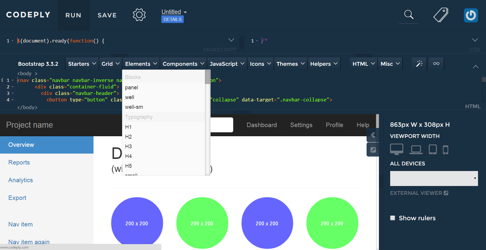 Bootply - The Bootstrap Playground - Home