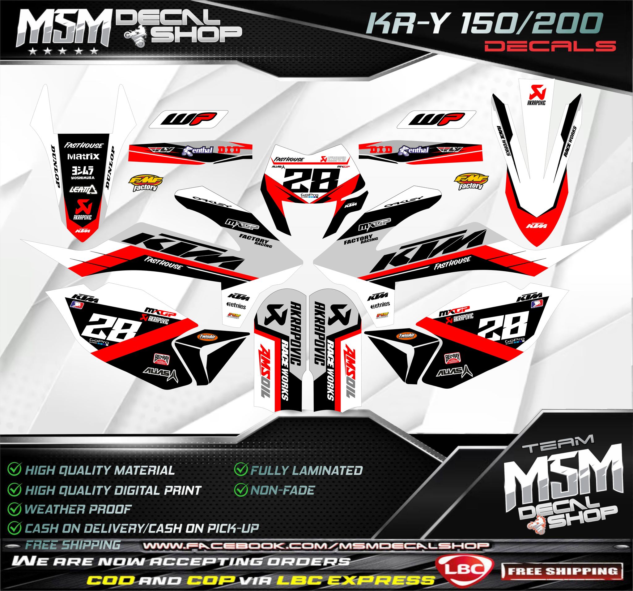 MSM Decal Shop - 🔥🔥 NEW DECAL DESIGN FOR KRY 150/200🔥🔥... | Facebook