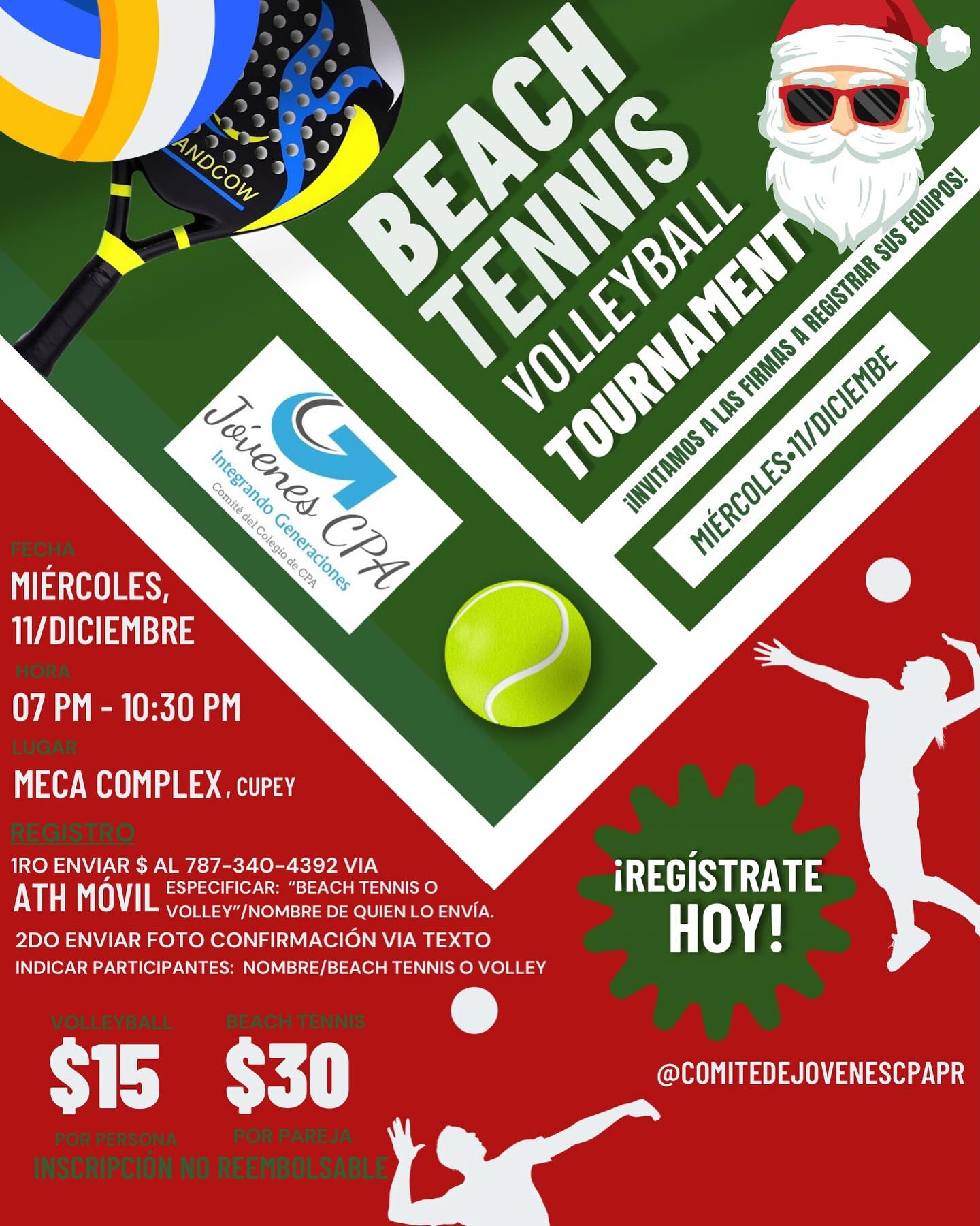 Comité - 🎾🏆🎅🏼DEC | ¡Torneo de Beach Tennis y Volleyball!🎅🏼🏆🏐 Únete el ...