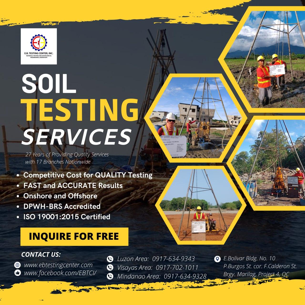 EB Testing Center, Inc. - Soil Exploration | Quezon City