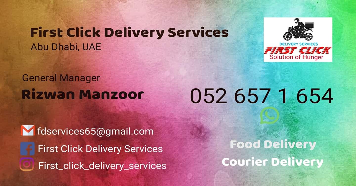 First Click Delivery & Cleaning Services | Abu Dhabi
