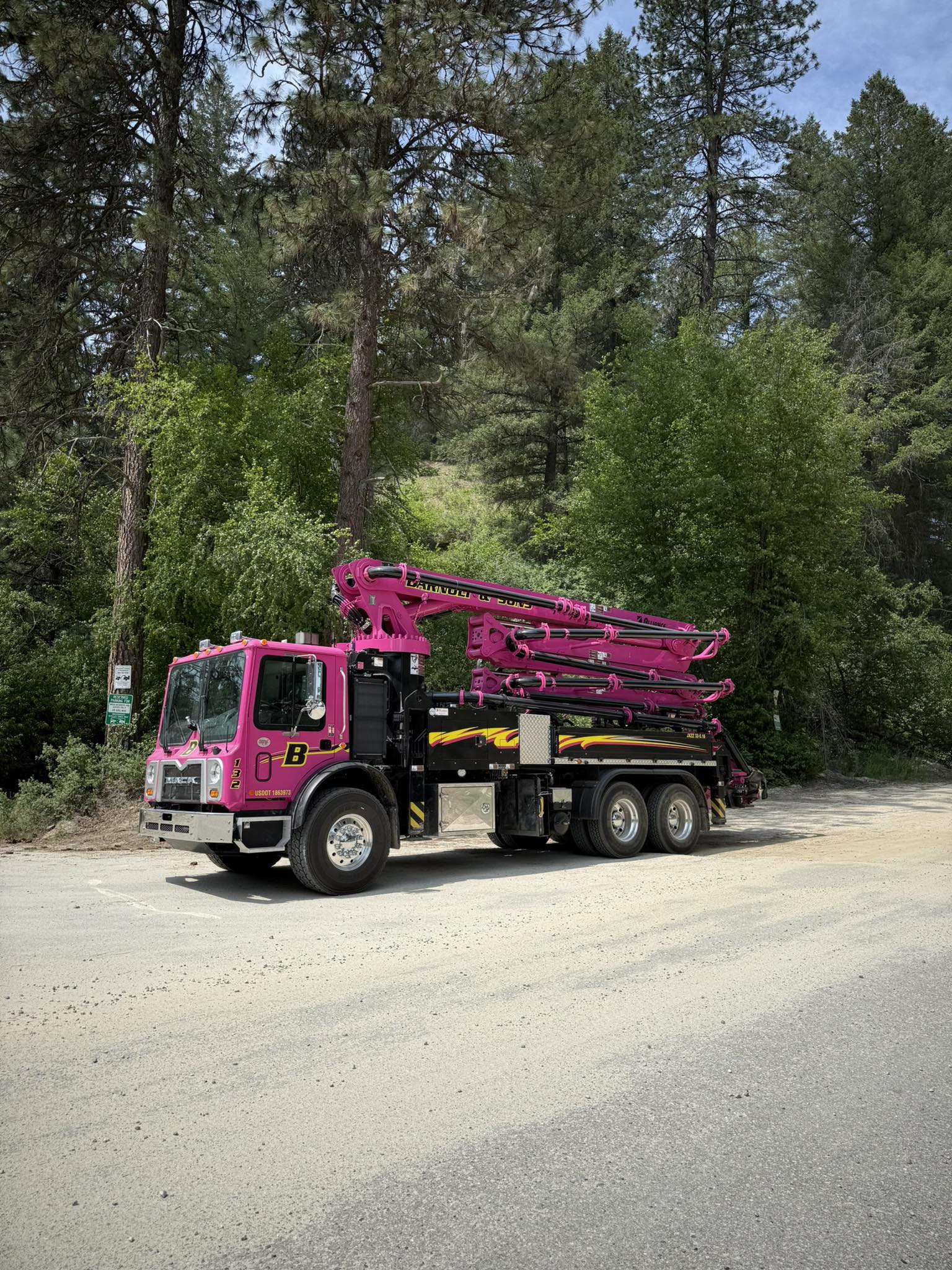 Thanks to Frontline Concrete Pumping for sending in these shots of