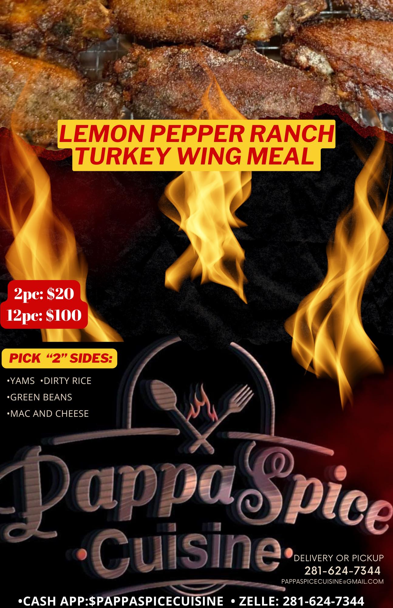 Pappa - 🔥 FLAVOR. FIRE. FEAST. 🔥 This LEMON PEPPER RANCH TURKEY WING ...