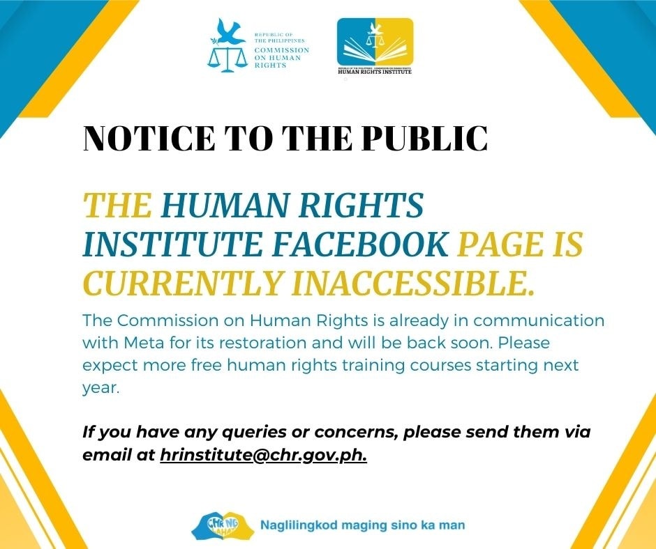NOTICE TO... - Commission on Human Rights of the Philippines