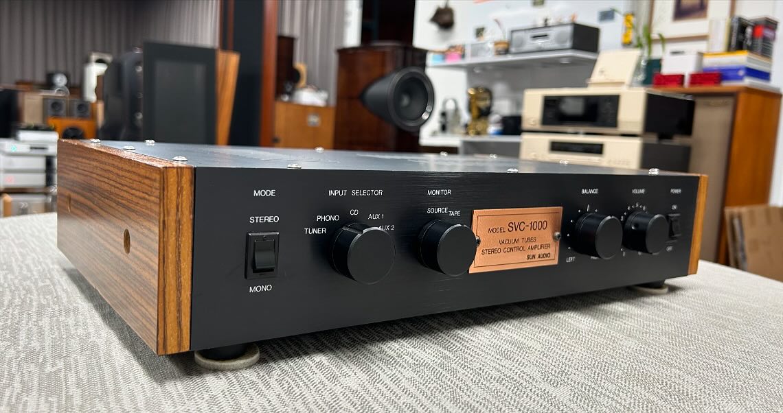 SUN AUDIO SVC-1000 Pre AMP MM 포노단 진공관 ECC83 * 1, ECC82 * 3