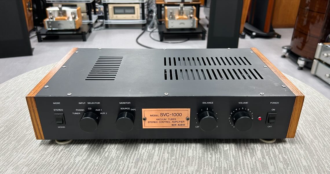SUN AUDIO SVC-1000 Pre AMP MM 포노단 진공관 ECC83 * 1, ECC82 * 3