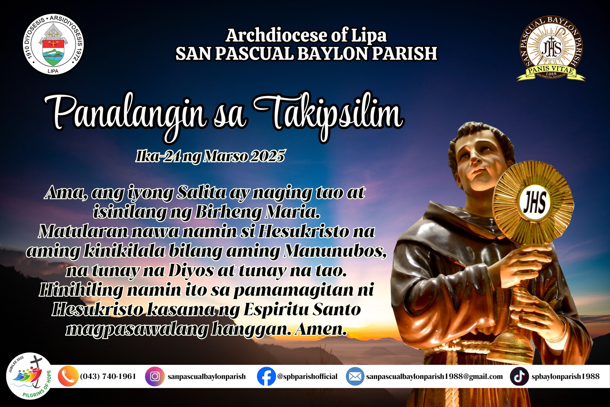 San... - San Pascual Baylon Parish-Archdiocese of Lipa