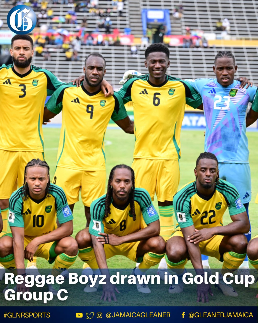 Here's the Reggae Boyz official squad for the Gold Cup! 🟡🟢⚫