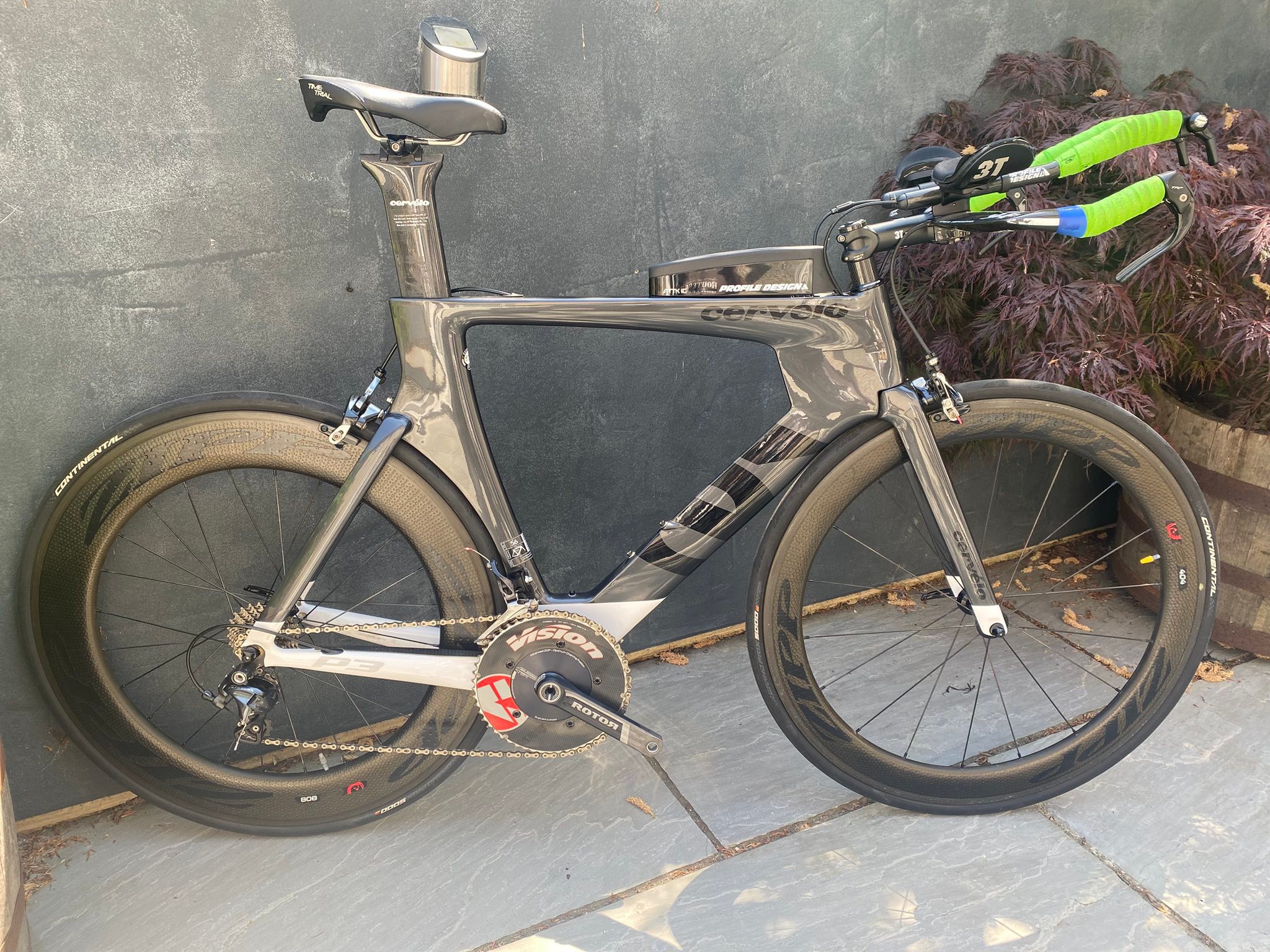 Cervelo T4 Track Setup 3t Aduro Cockpit Sugino 75 Crank with 