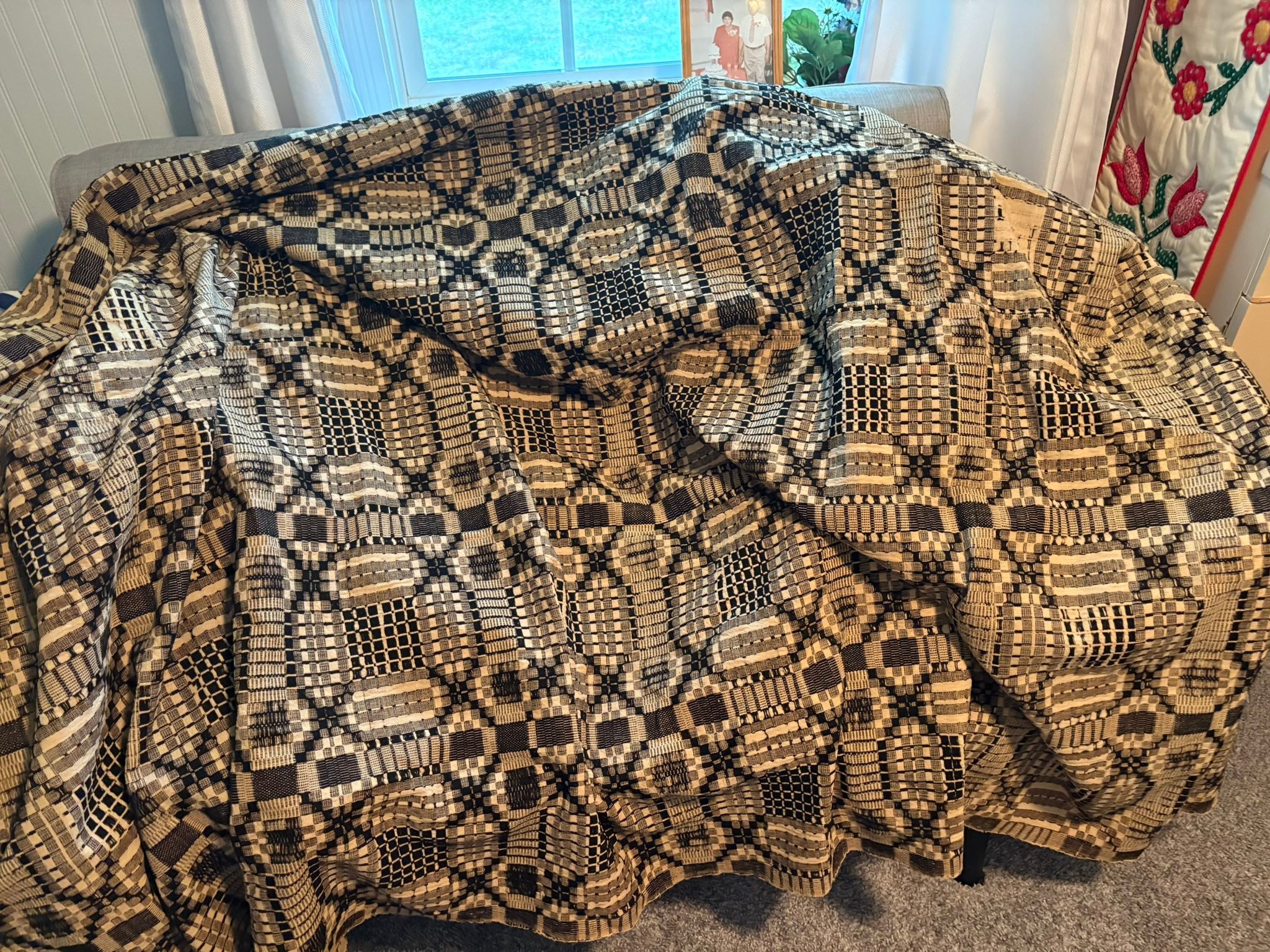 Hello! I just unwrapped this “carriage blanket.” It