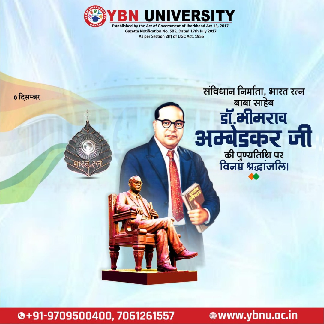 YBN - Remembering the Architect of the Indian Constitution, Bharat ...
