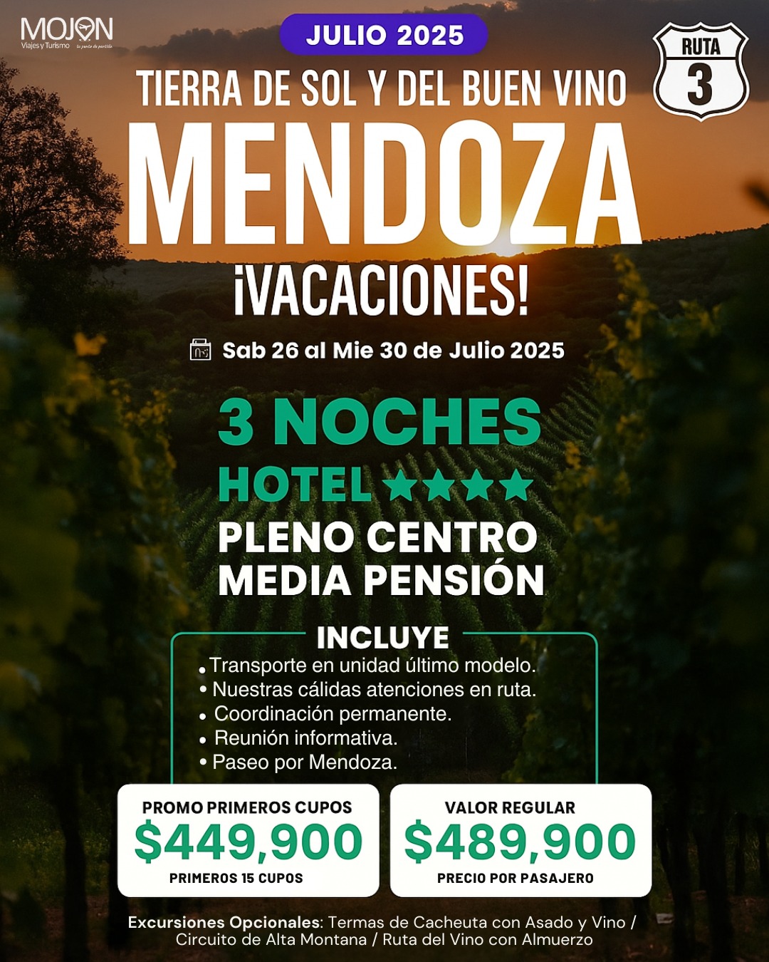 MOJÓN Viajes y Turismo | Tres Arroyos