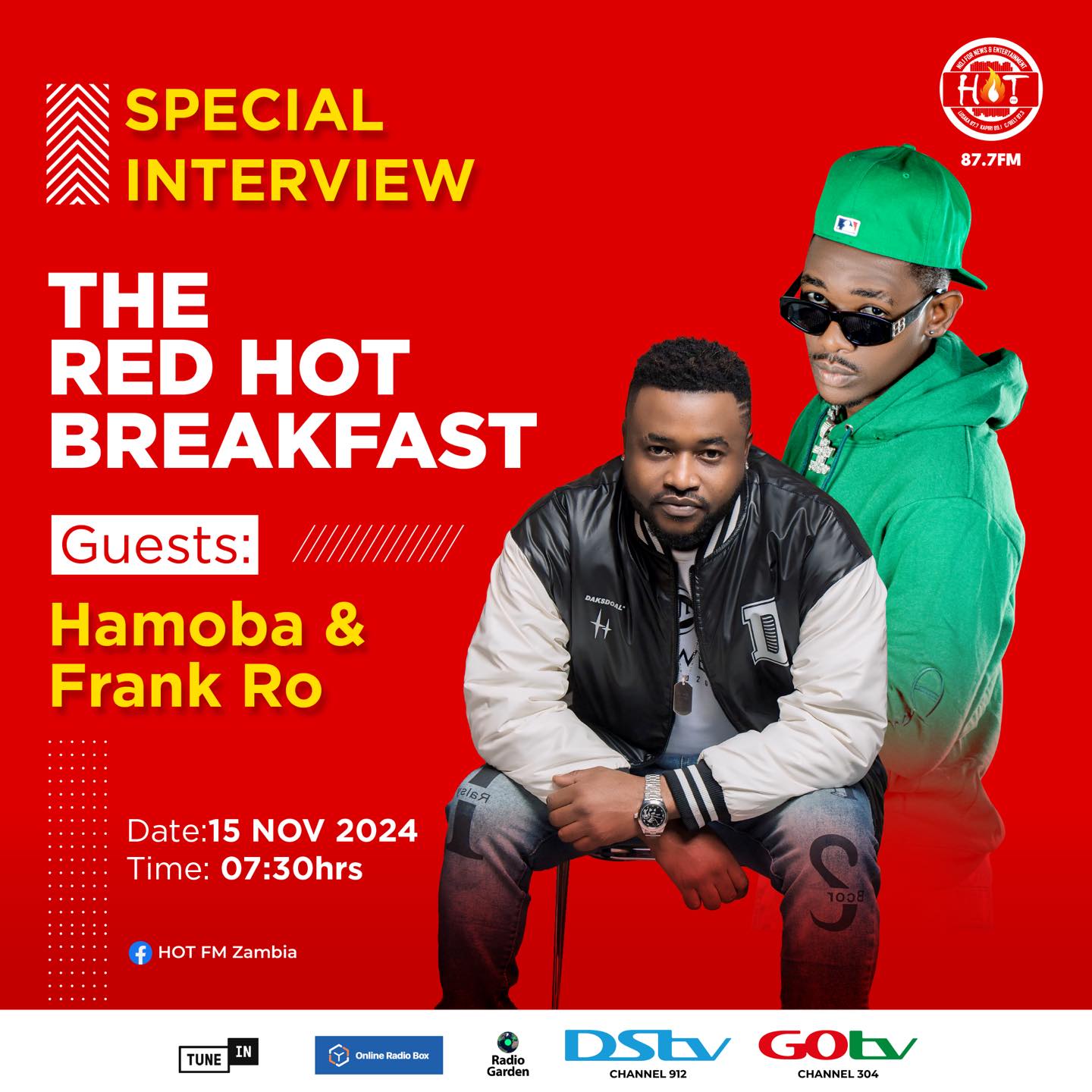 HOT - #RHB - SPECIAL INTERVIEW Wake up to something special! Tune in to ...
