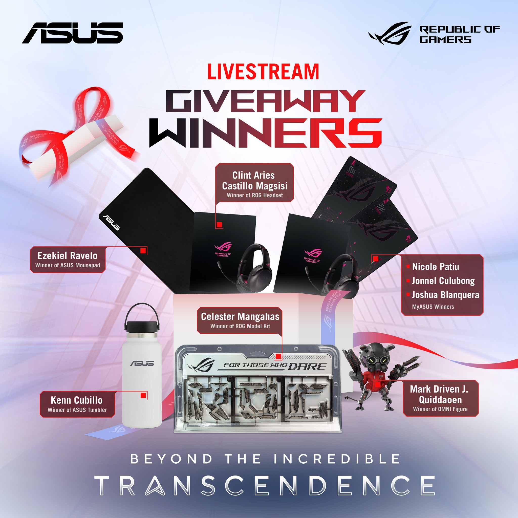 ASUS - And the winners are.... 🥁 Congratulations to the winners of the ...