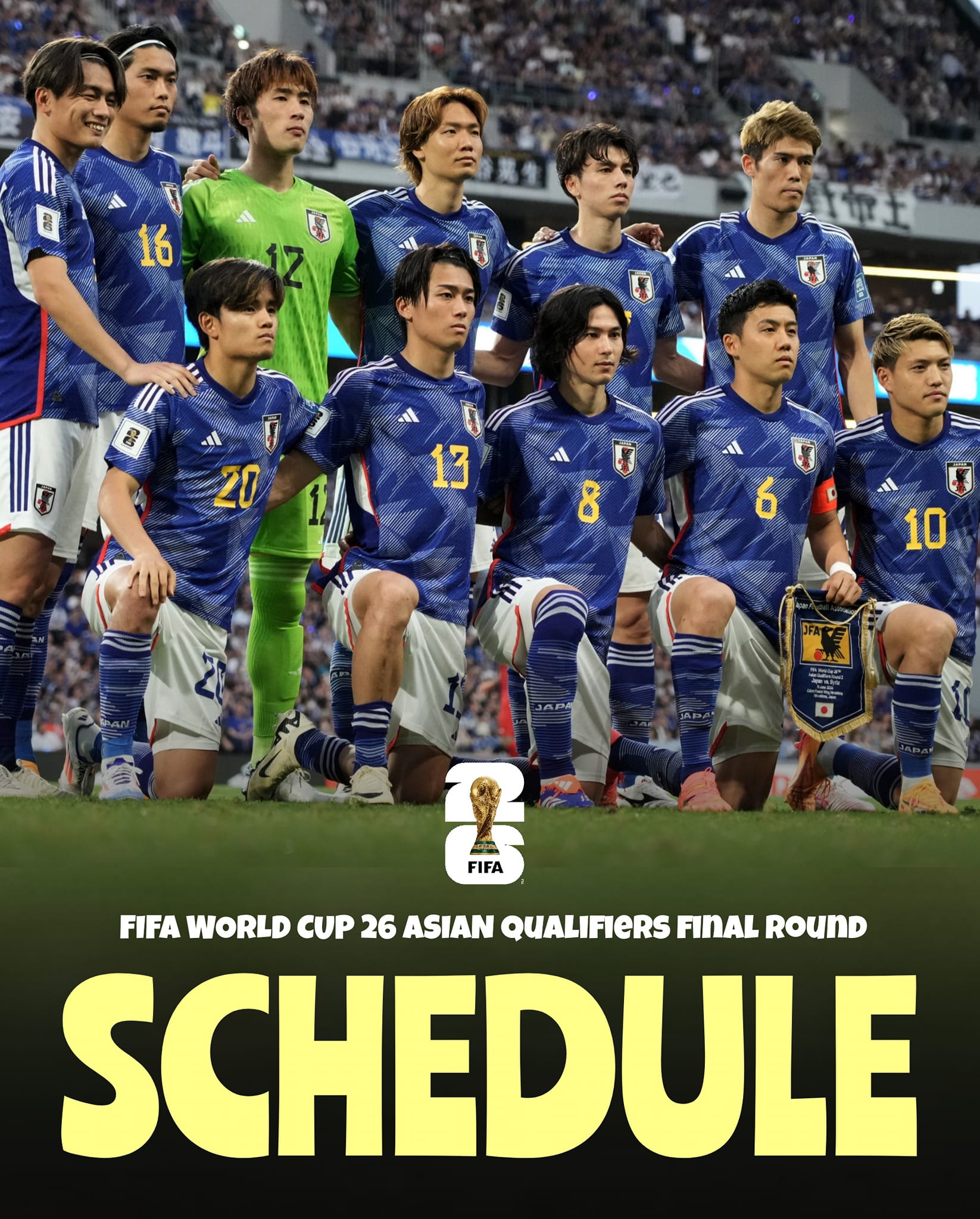 Japan - Japan's full schedule for the 2026 FIFA World Cup Asian ...