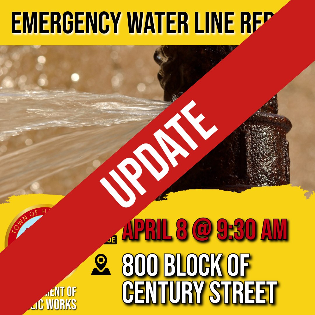 Town - 🚨 04/08/25 12:30 PM - Emergency Water Line Repair Update – Work ...