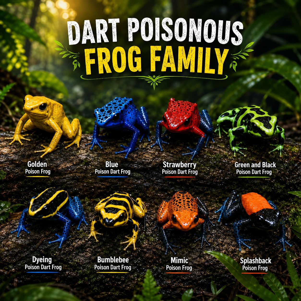 The Jewels of the Rain Forest Nature's most vibrant warning. These