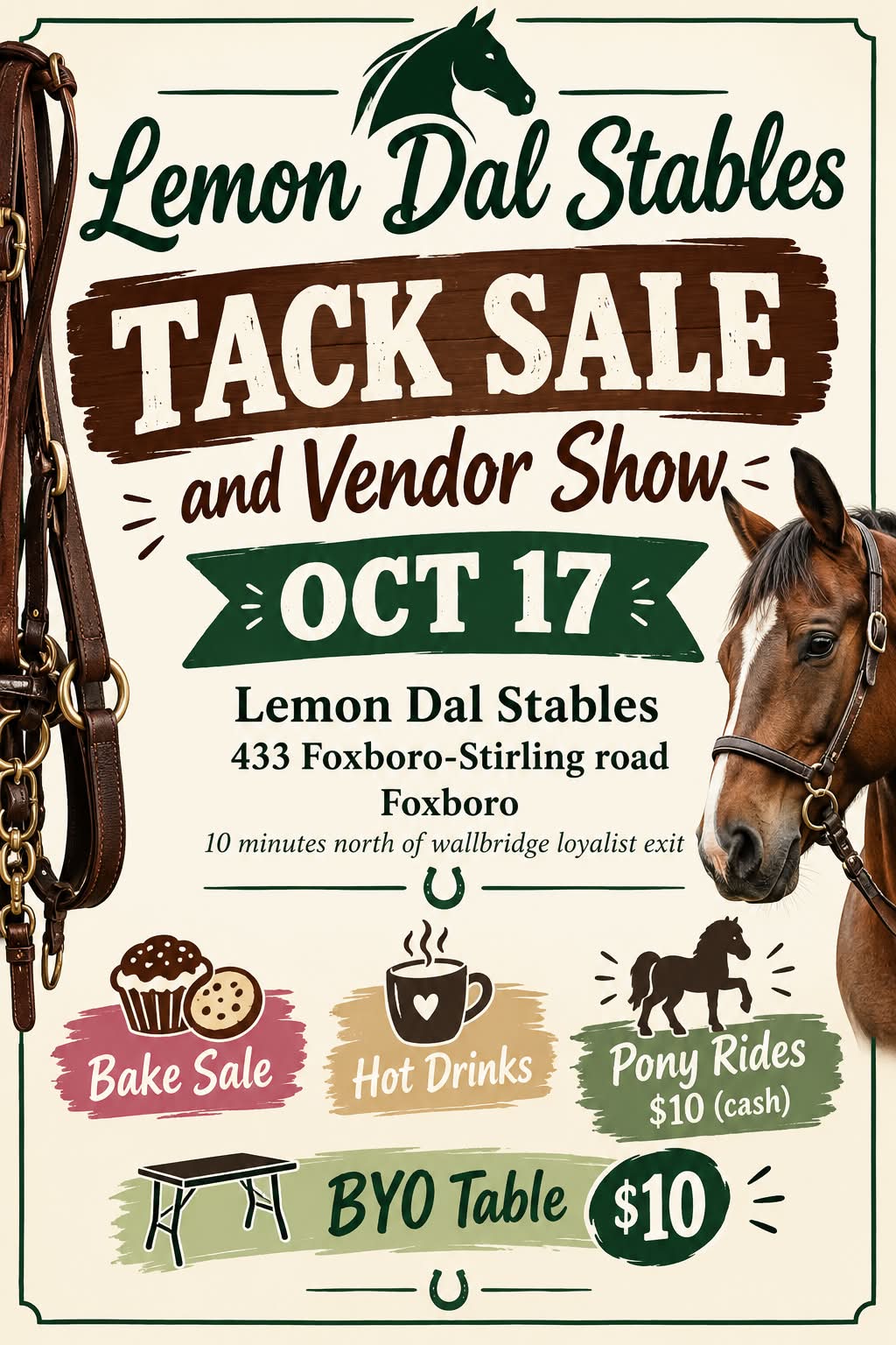 Tack sale and vendor show