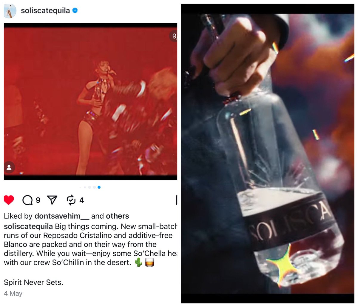 Lisadailynews - Solisca แบรนด์เตกีล่าที่ลิซ่าถือใน mv เค้ามาอัพคลิป ...