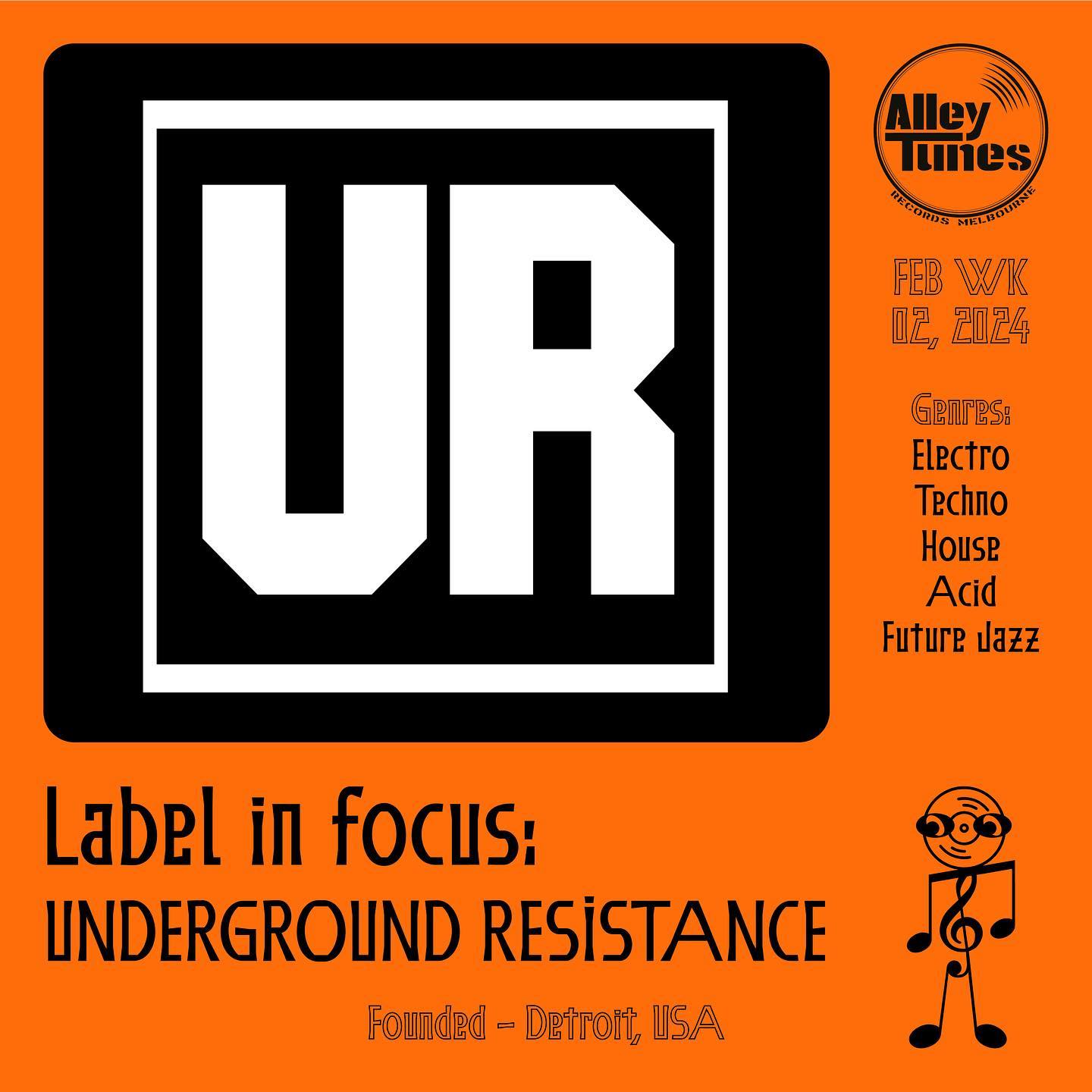 Underground Resistance (UR) is a legendary Detroit-based techno 