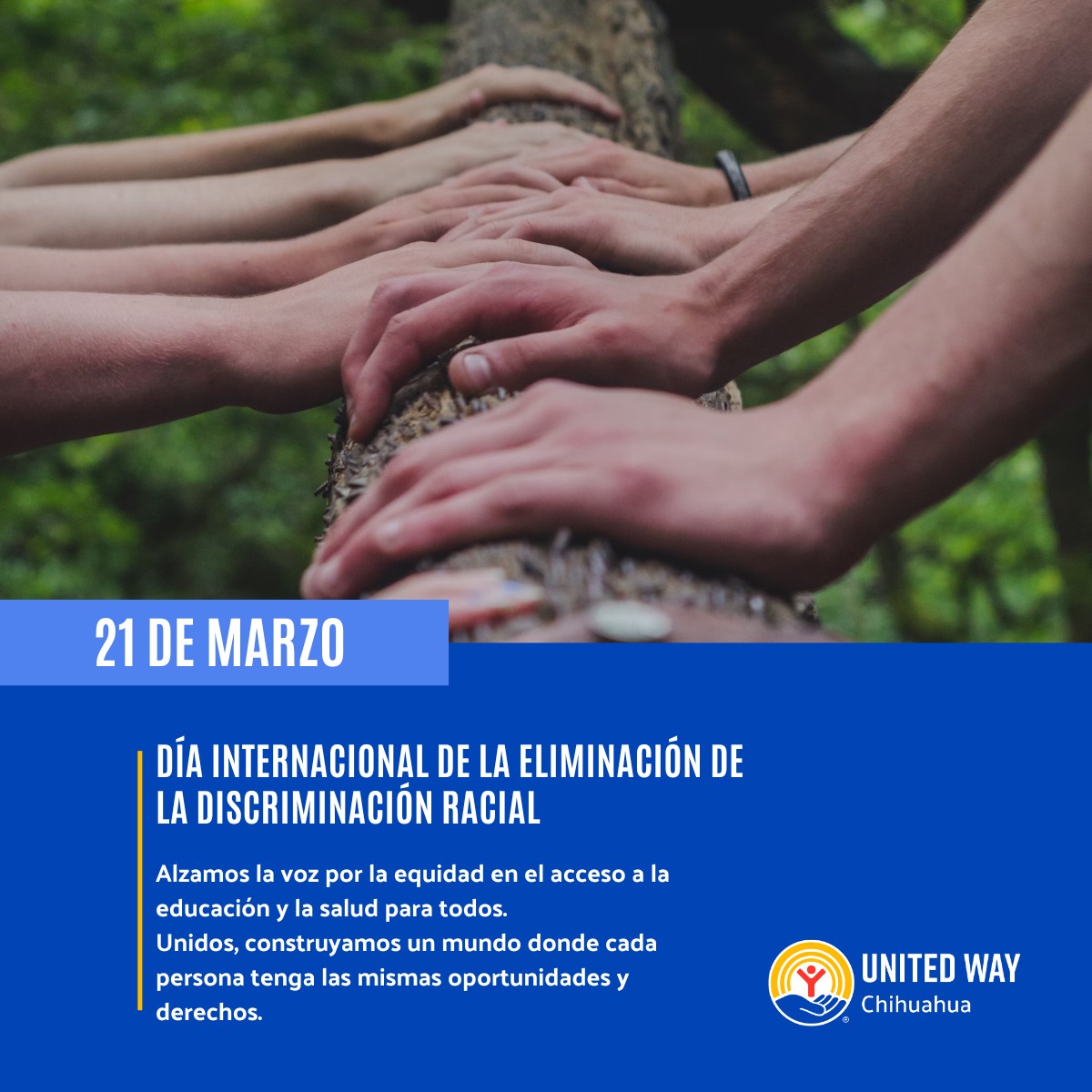 United - En el #DíaInternacionalDeLaEliminaciónDeLaDiscriminaciónRacial ...