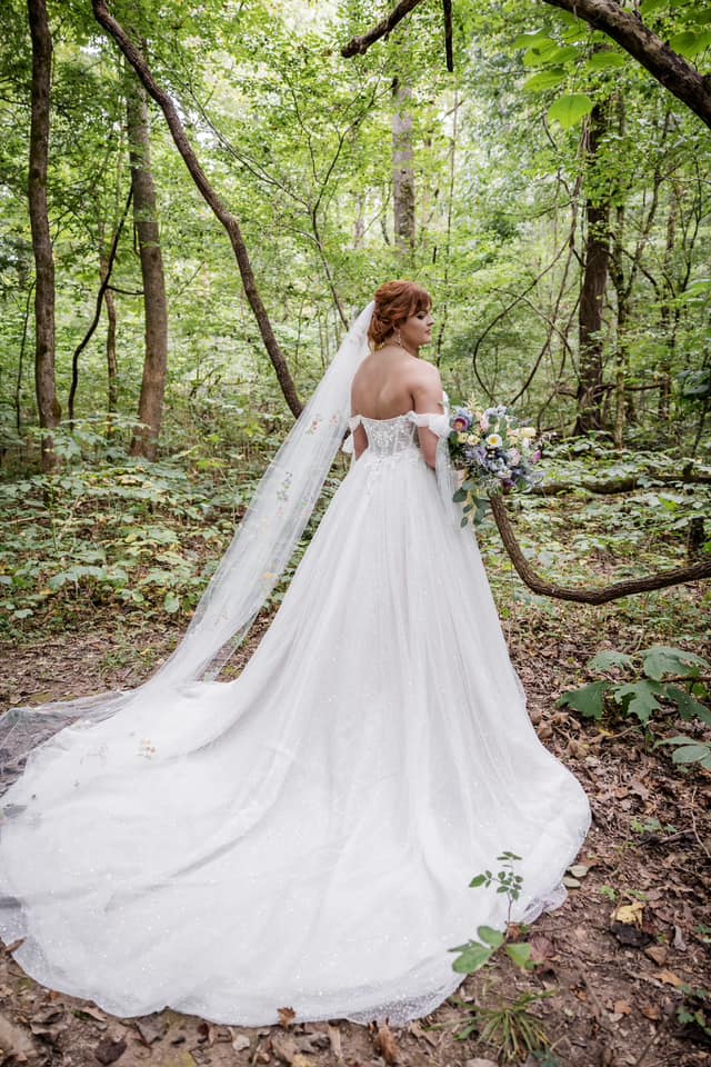 open lace back dress zcbang Beach Wedding Dresses for Bride Forest Floral White Tiered Tulle  Colorful Lace Applique Wedding Ball Gown Backless Fairy Bridal Gown at  Amazon Women's Clothing store