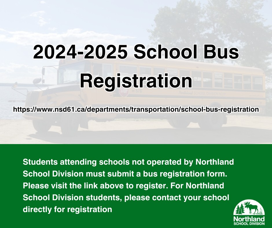 Northland - 🚌 2024-2025 School Bus Registration is Now Open! 🚌 ⚠️ ...