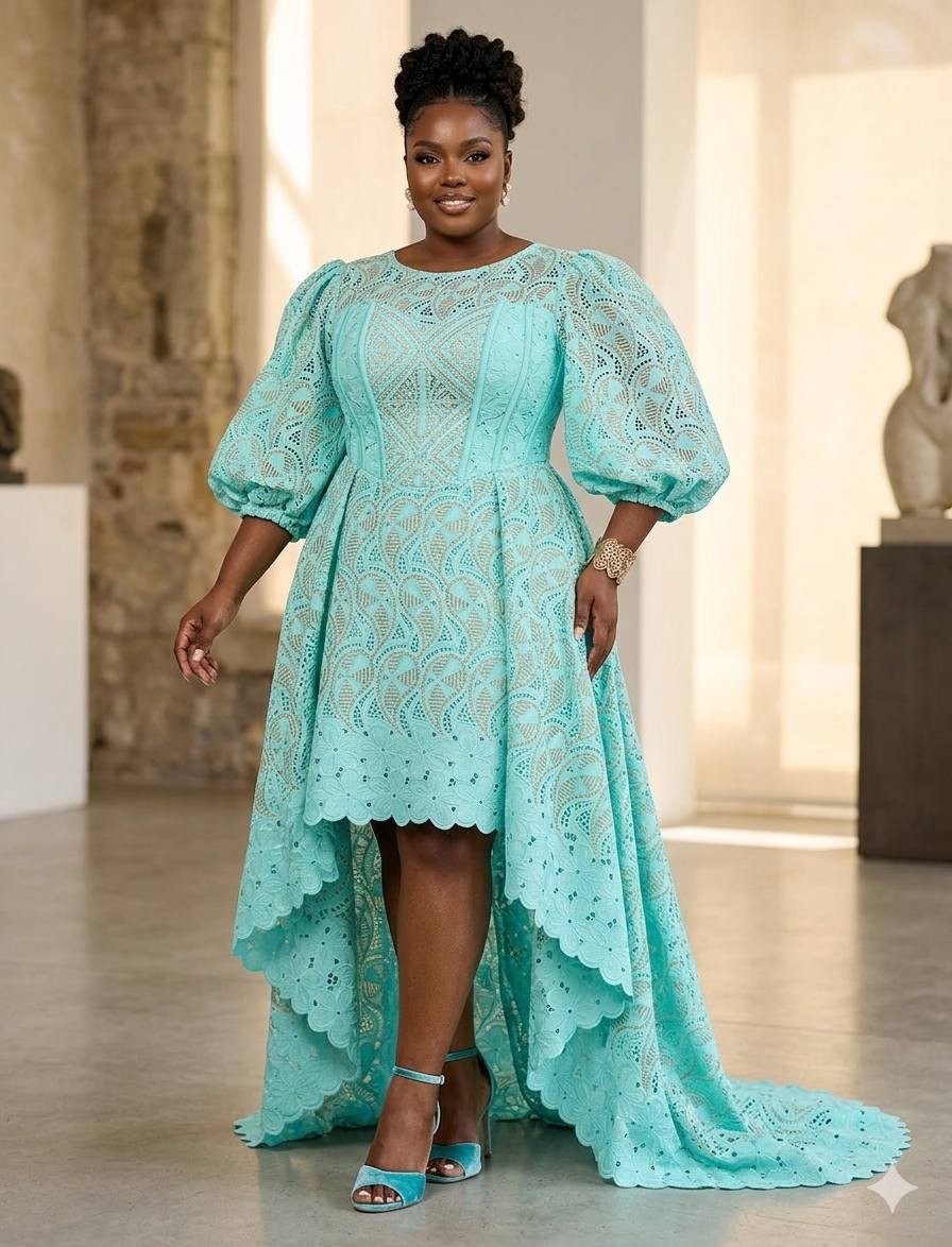 Flattering plus size lace dresses