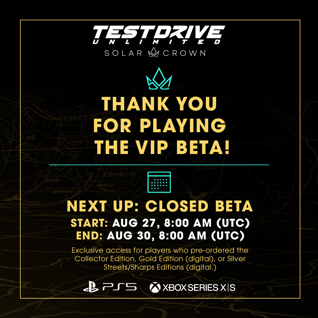 🏁 The VIP Beta for Test Drive... - Test Drive Unlimited | Facebook