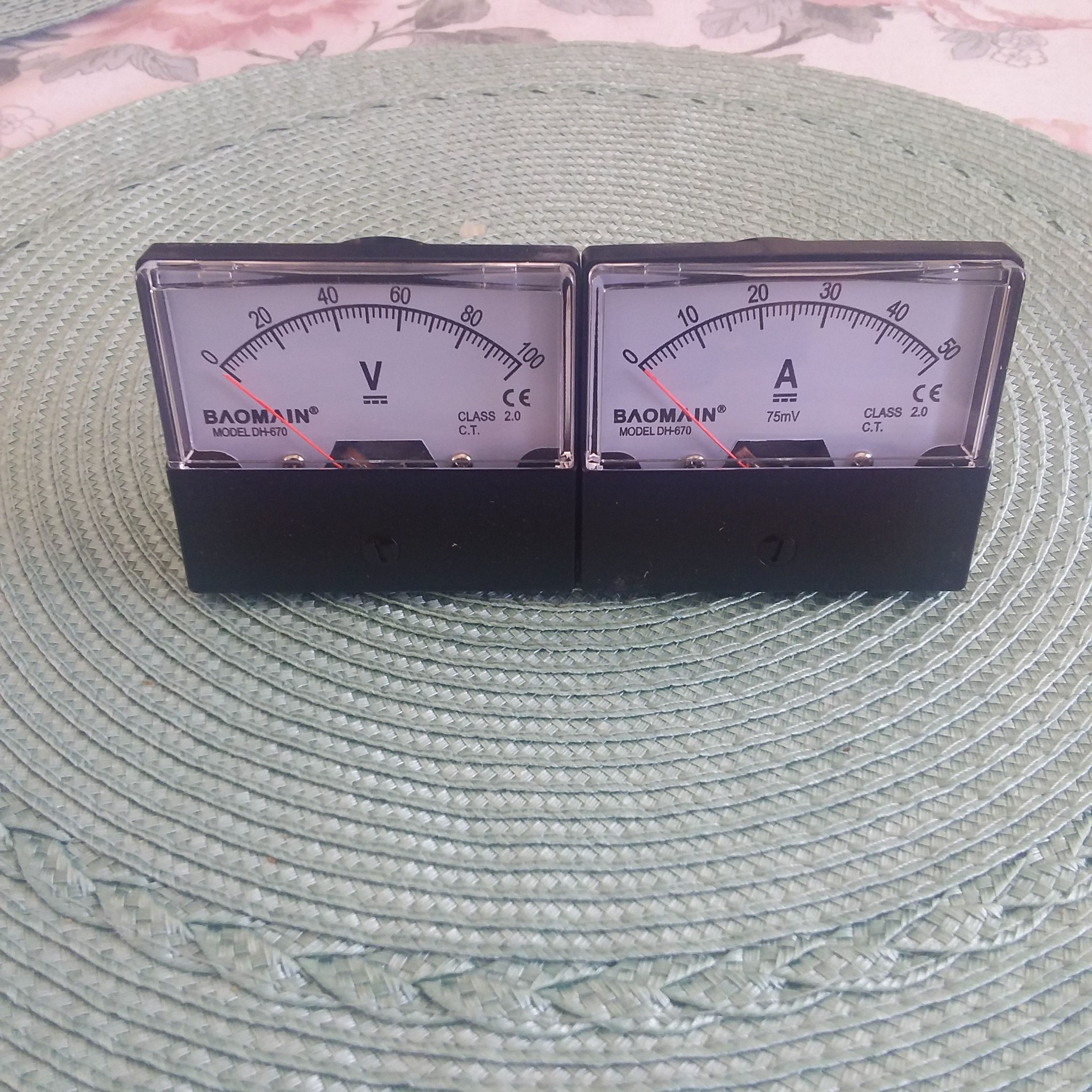 DC Analog Amp Panel Meter – +/-100A With Shunt, For Current Monitoring, US Stock