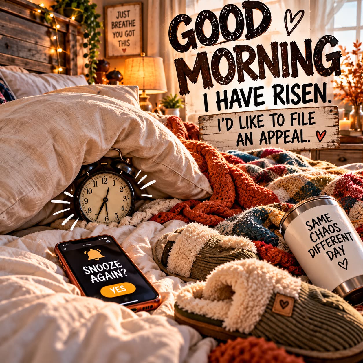 Good morning! ☀️ JUST BREATHE YOU GOT THIS GOOD MORNING I HAVE