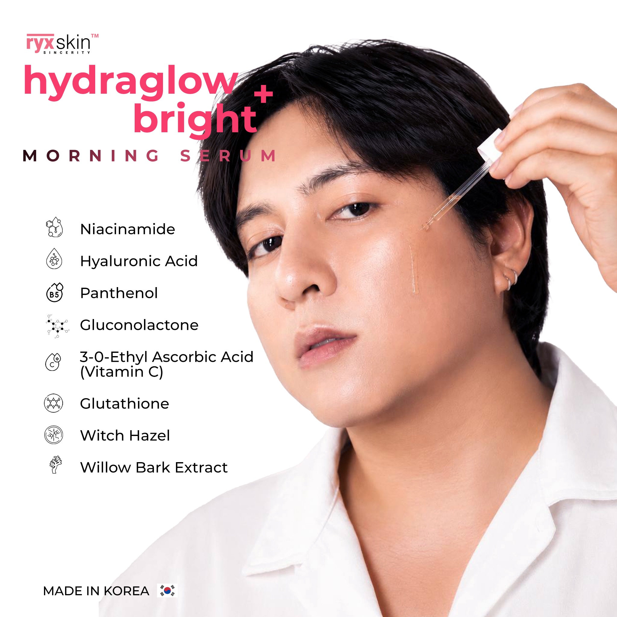 24/7 glow behavior starts here. ☀️🌙✨ ☑️ HYDRAGLOW BRIGHT+ Morning Serum ☀️ Made for bright, fresh, smooth-looking skin that sits beautifully under makeup minus the heavy or greasy feel. 🤍 ☑️ HYDRAGLOW