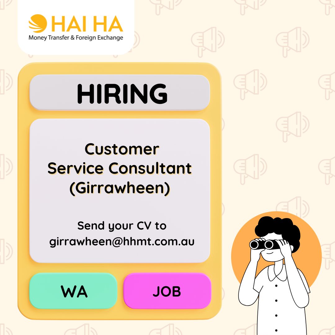 WE ARE HIRING -... - Hai Ha Money Transfer & Foreign Exchange | Facebook