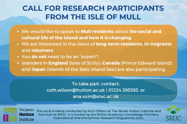 Mull - Researchers from The James Hutton Institute and SRUC will be on ...